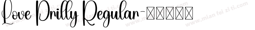 Love Prilly Regular字体转换